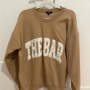 The Bar Tan Crewneck Sweatshirt